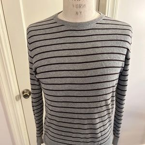 J. Crew Men’s Cotton Striped Crew Neck Sweater - Size Small